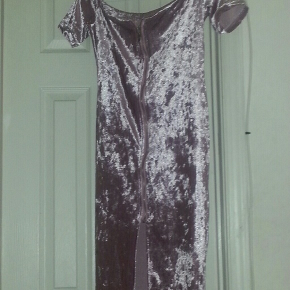 Sexy lavender velvet dress - Picture 2 of 2